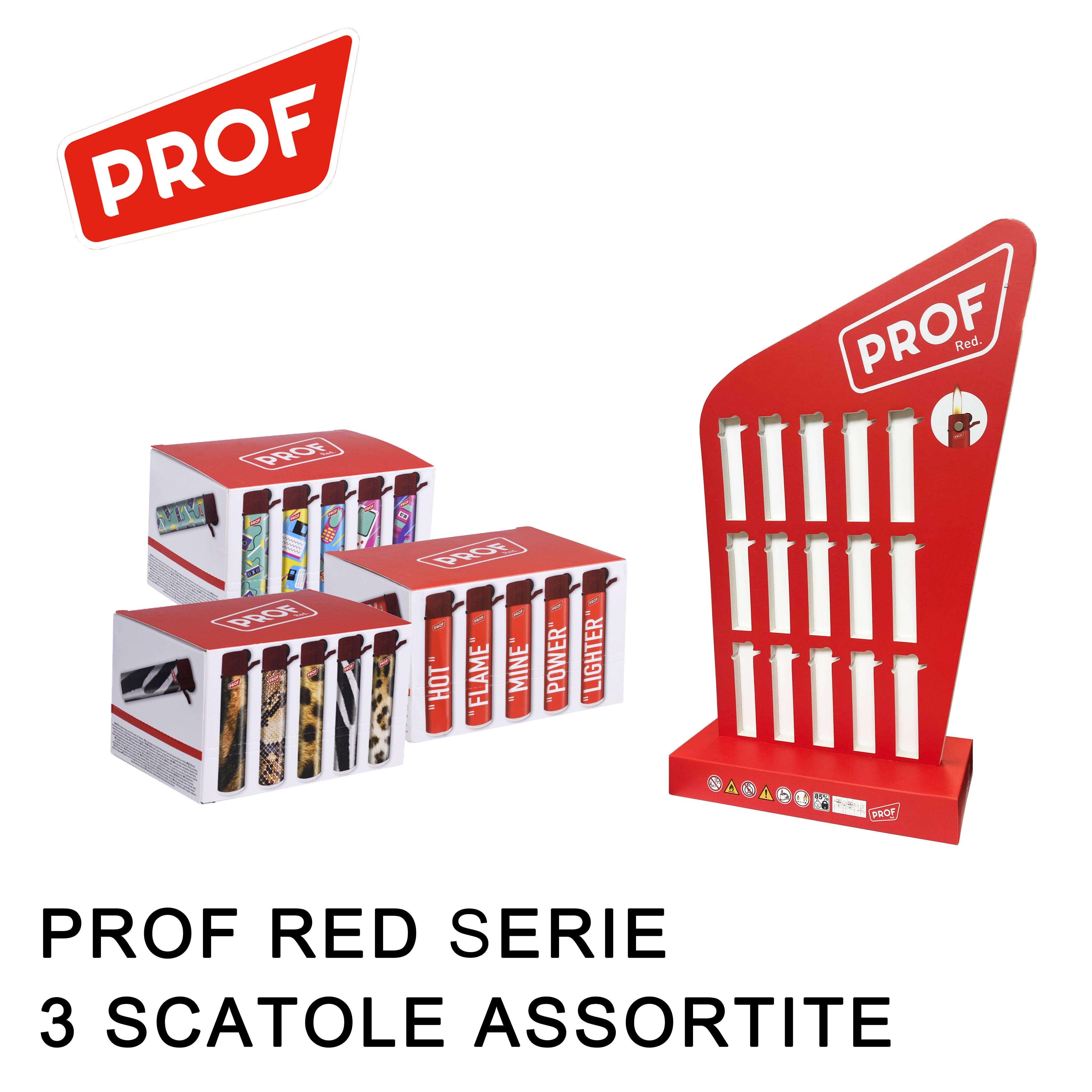 ART.40969077 PROF EXPO RED BIG ROUND FLINT SMALL DISPLAY 3X25PZ - koseakasa