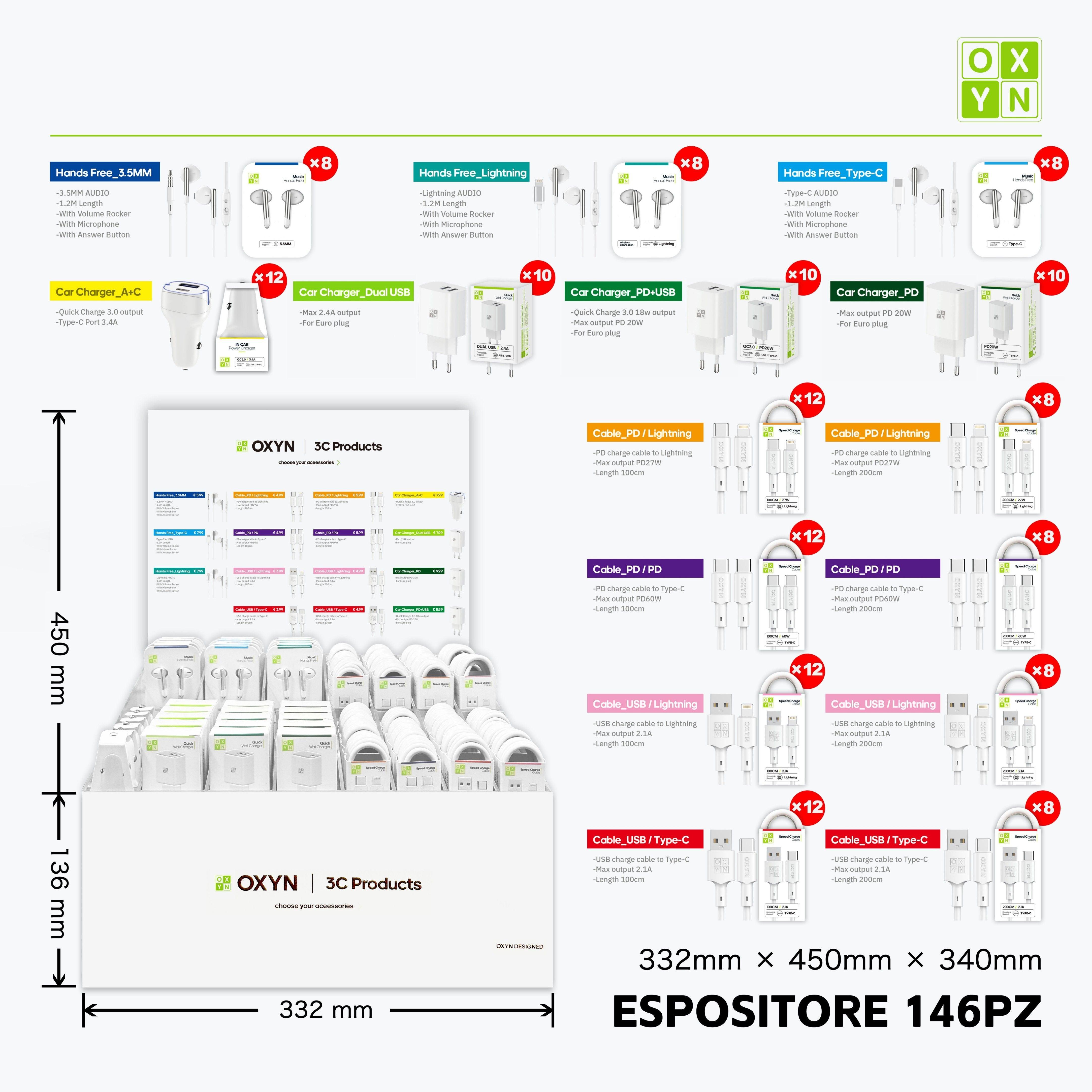 OXYN EXPO 3C PRODOTTI 146PZ - koseakasa