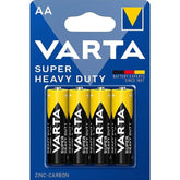 Varta Super Pila Zinco-Carbone AA/AAA - Confezione da 1, 12 o 60 pz | Batterie Economiche per Telecomandi e Dispositivi a Basso Consumo - koseakasa