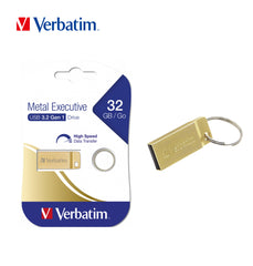 VERBATIM PEN DRIVE USB 3.2 GEN1 32G METAL EXECUTIVE GOLD - koseakasa