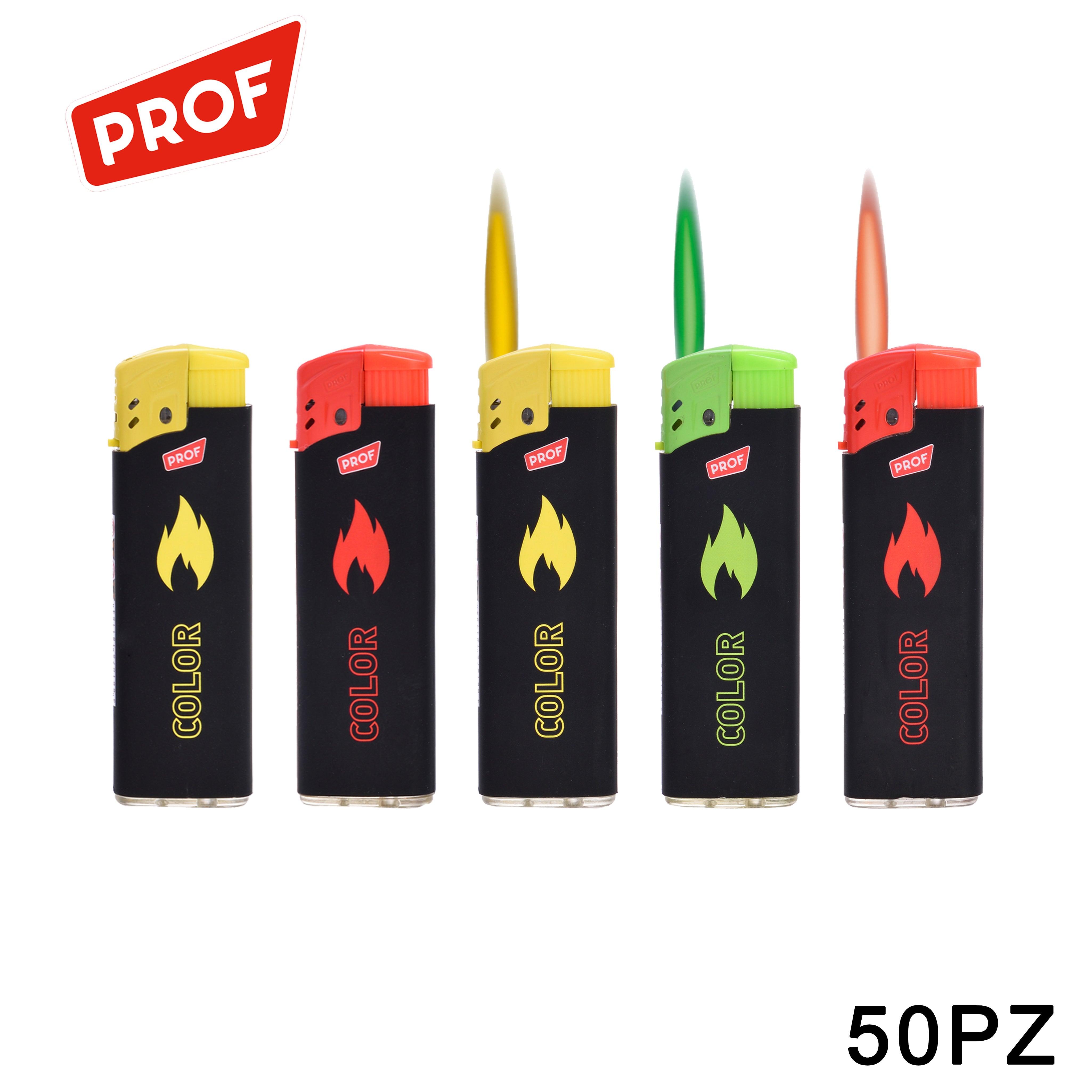 ART.40804265 PROF ACCENDINO TURBO FIAMMA COLORATA CONF.50PZ - koseakasa