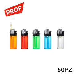 ART.40009566 PROF MINI ACCENDINO TRANSPARENTE COLORATO 50PZ - koseakasa