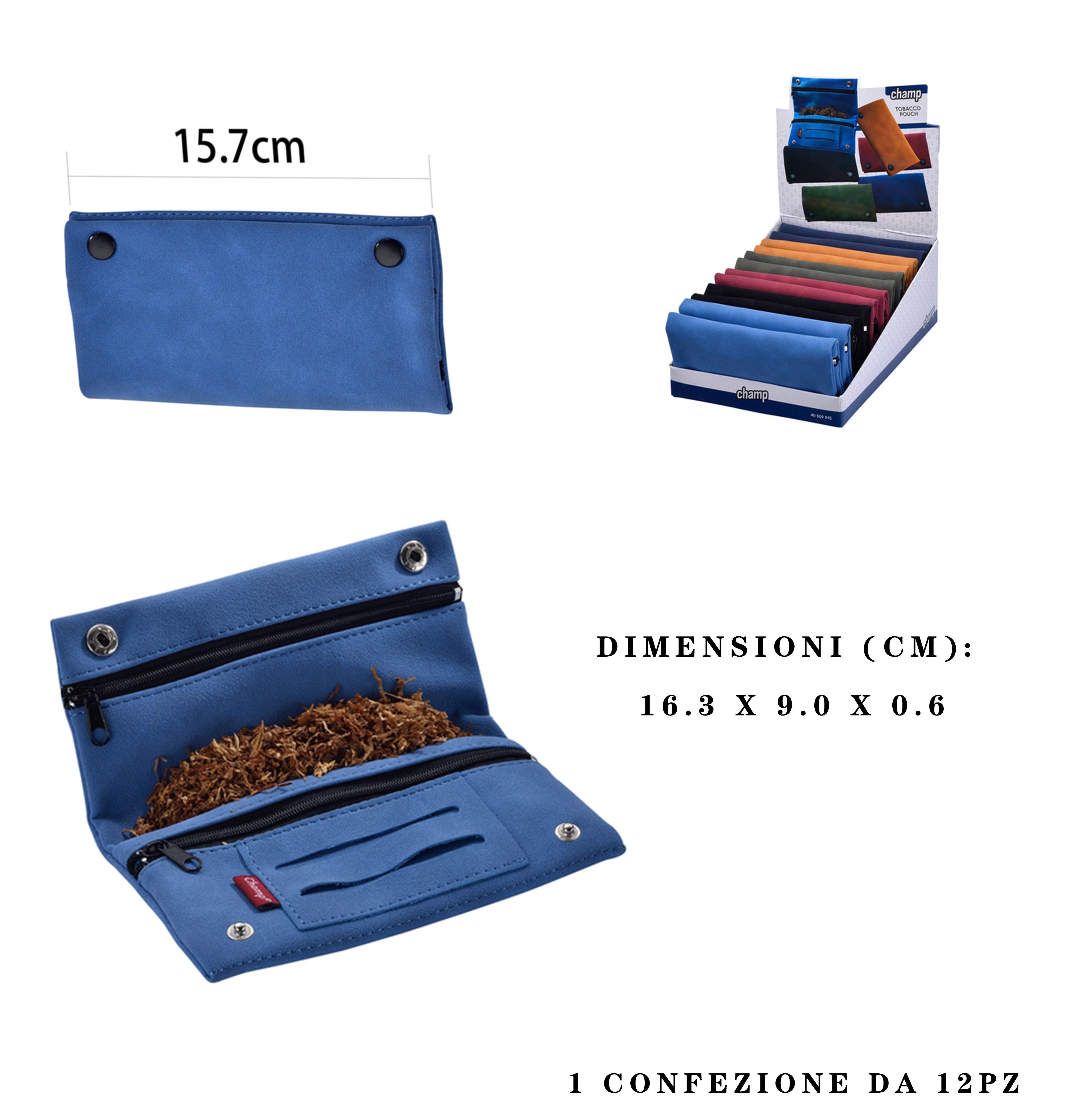 ART.40509015 CHAMP BUSTA PER TABACO  POUCH 160X90MM 12PZ - koseakasa