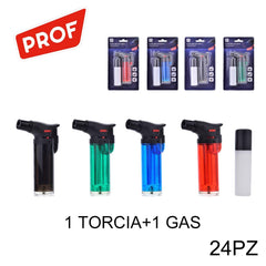 ART.40804620 PROF EASY TORCH TRPT W/GAS TANK BLISTER  24PZ - koseakasa