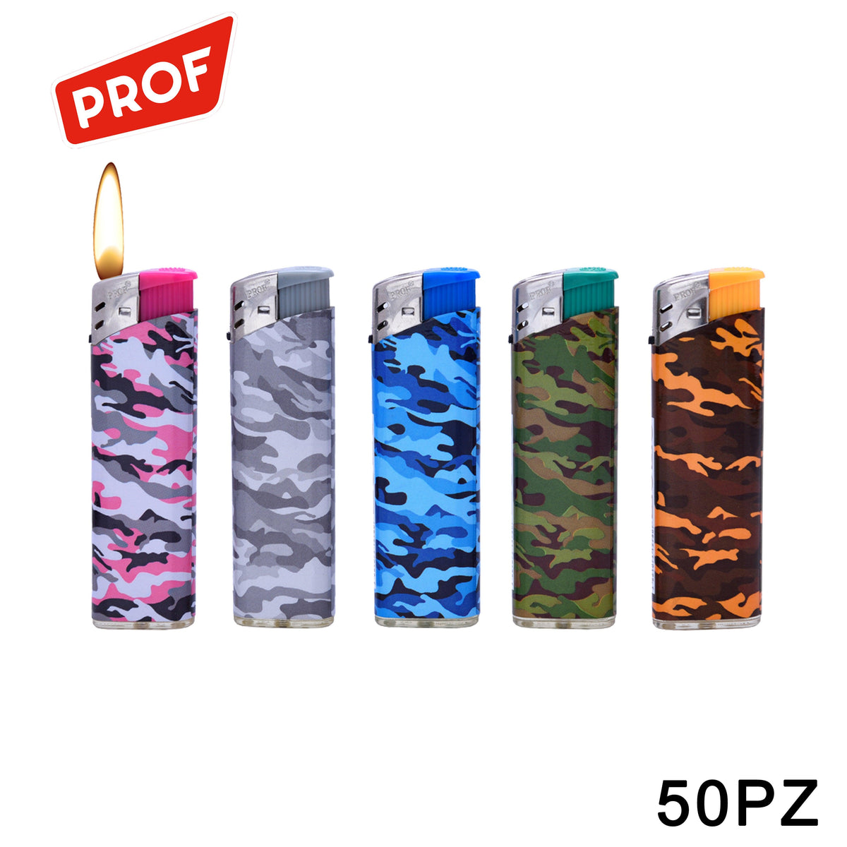 ART.45803606 PROF ACCENDINO FIAMMA FISSA CAMOUFLAGE CONF.50PZ - koseakasa
