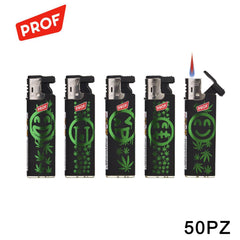 ART.40804751 PROF ACCENDINO GREEN FACES SLIDECAP LIGHTER CONF.50PZ - koseakasa
