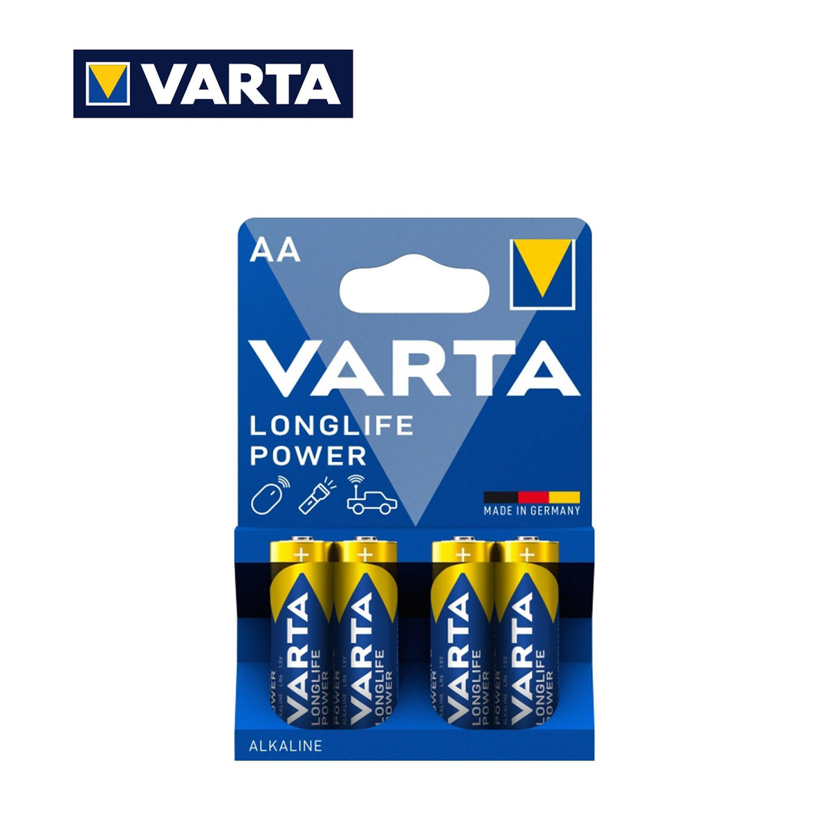 AA LONGLIFE POWER VARTA ALKALINE PILA BL4 - koseakasa