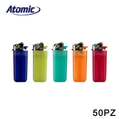 ART.3939605 ATOMIC ACCENDINO MINI MONOUSO SEMI TRASPARENTE ASS. CONF.50PZ - koseakasa