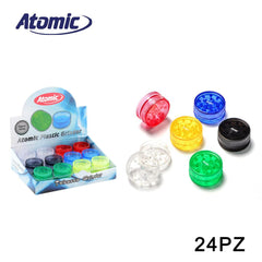 ART.0212406 ATOMIC MINI GRINDER 30MM 6 COLORI ASS. CONF.24PZ - koseakasa