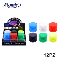 ART.0212418 ATOMIC GRINDER IN PLASTICA IN GOMMA 5 PARTI 6 COLORI ASS. CONF.12PZ - koseakasa
