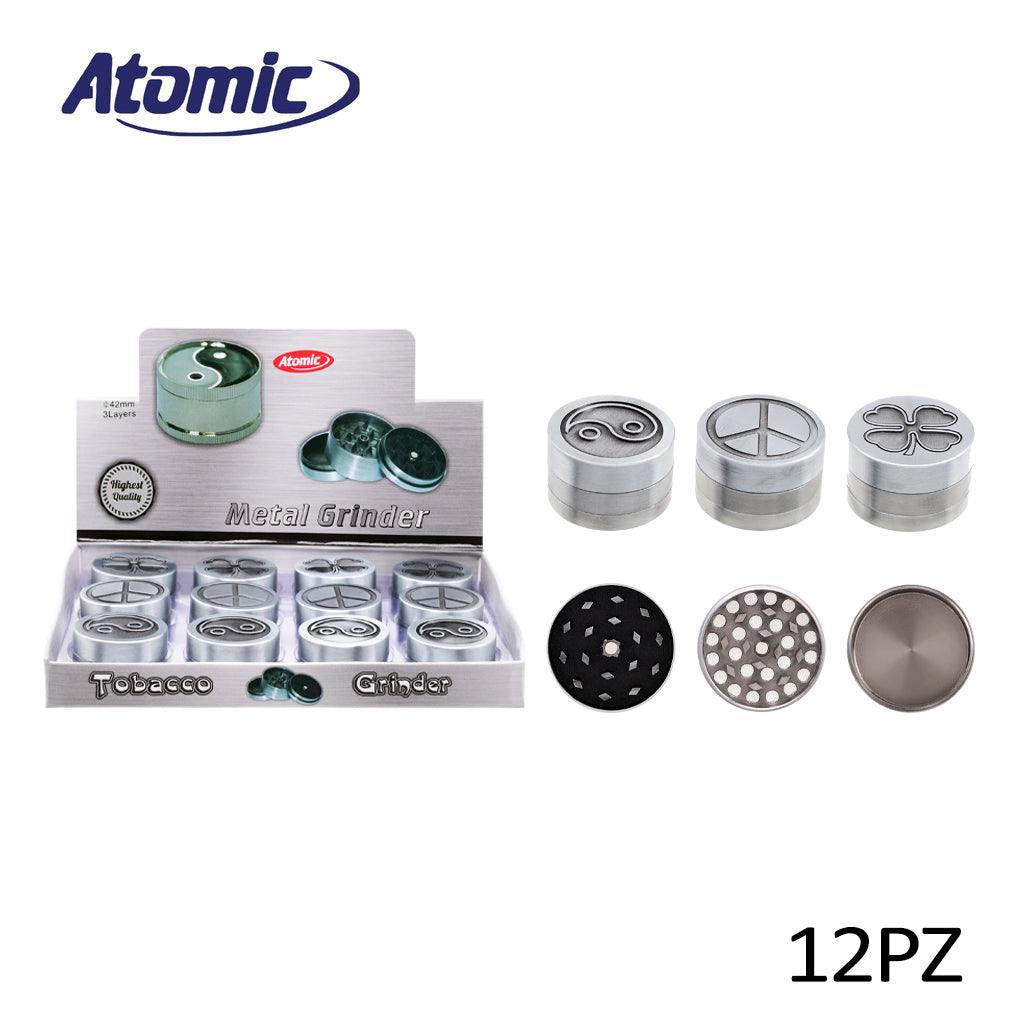 ART.0212429 ATOMIC GRINDER ANTICO 3 PARTI 3 DISEGNI ASS. CONF.12PZ - koseakasa