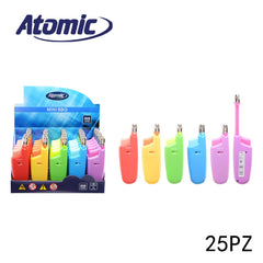 ART.3689905 ATOMIC ACCENDIGAS NEW CHINMEY 5 NEON COLORI CONF.25PZ - koseakasa