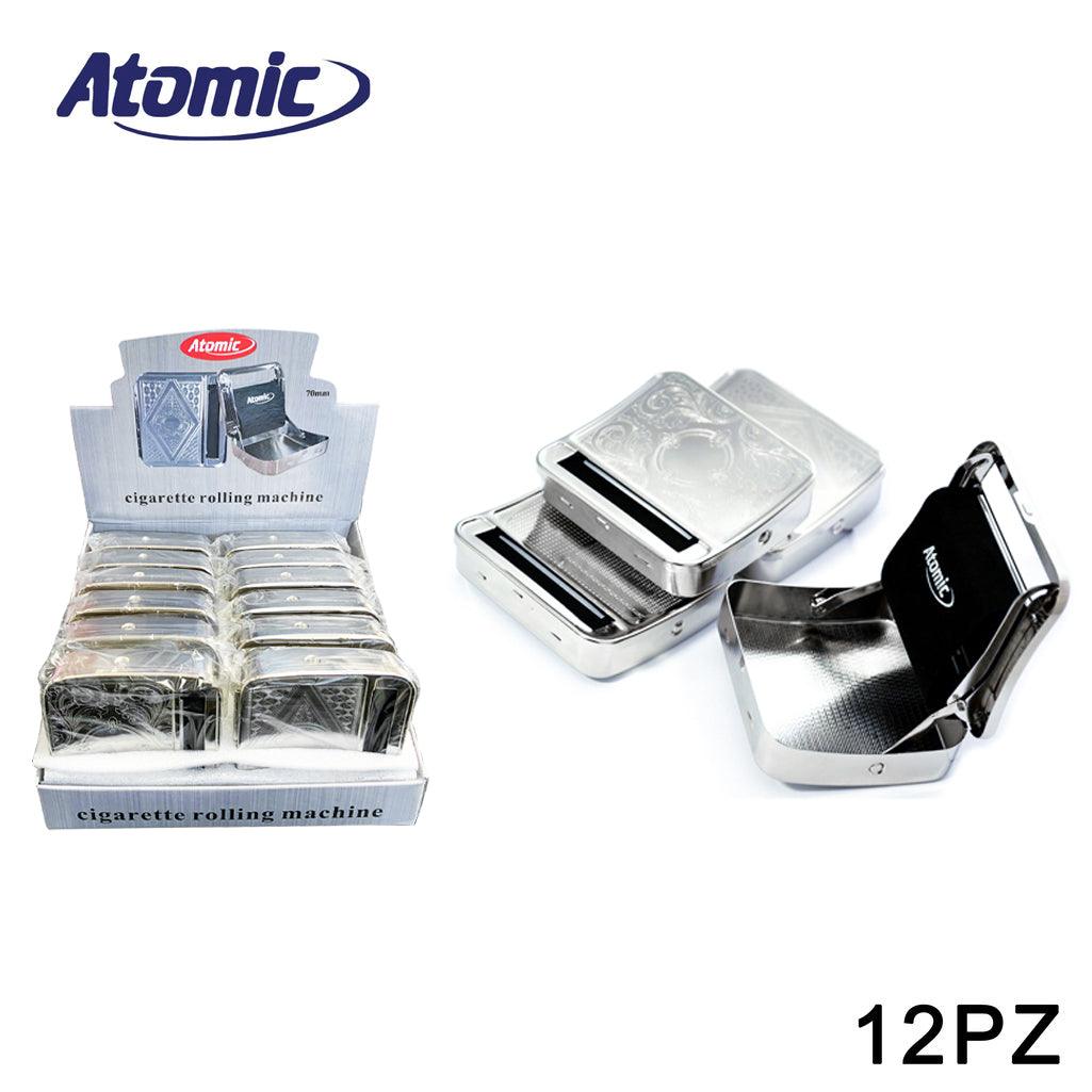 ART.0125010 ATOMIC MACCHINA PER ARROTOLARE LE SIGARETTE 70 MM STANDARD E.T. 4 DISEGNI ASS. CONF.12PZ - koseakasa