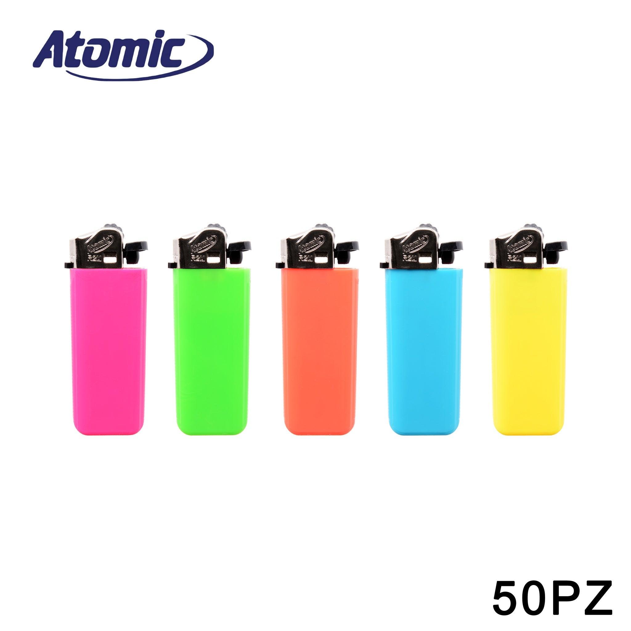 ART.3939405 ATOMIC ACCENDINO MINI MONOUSO NEON ASS. CONF.50PZ - koseakasa