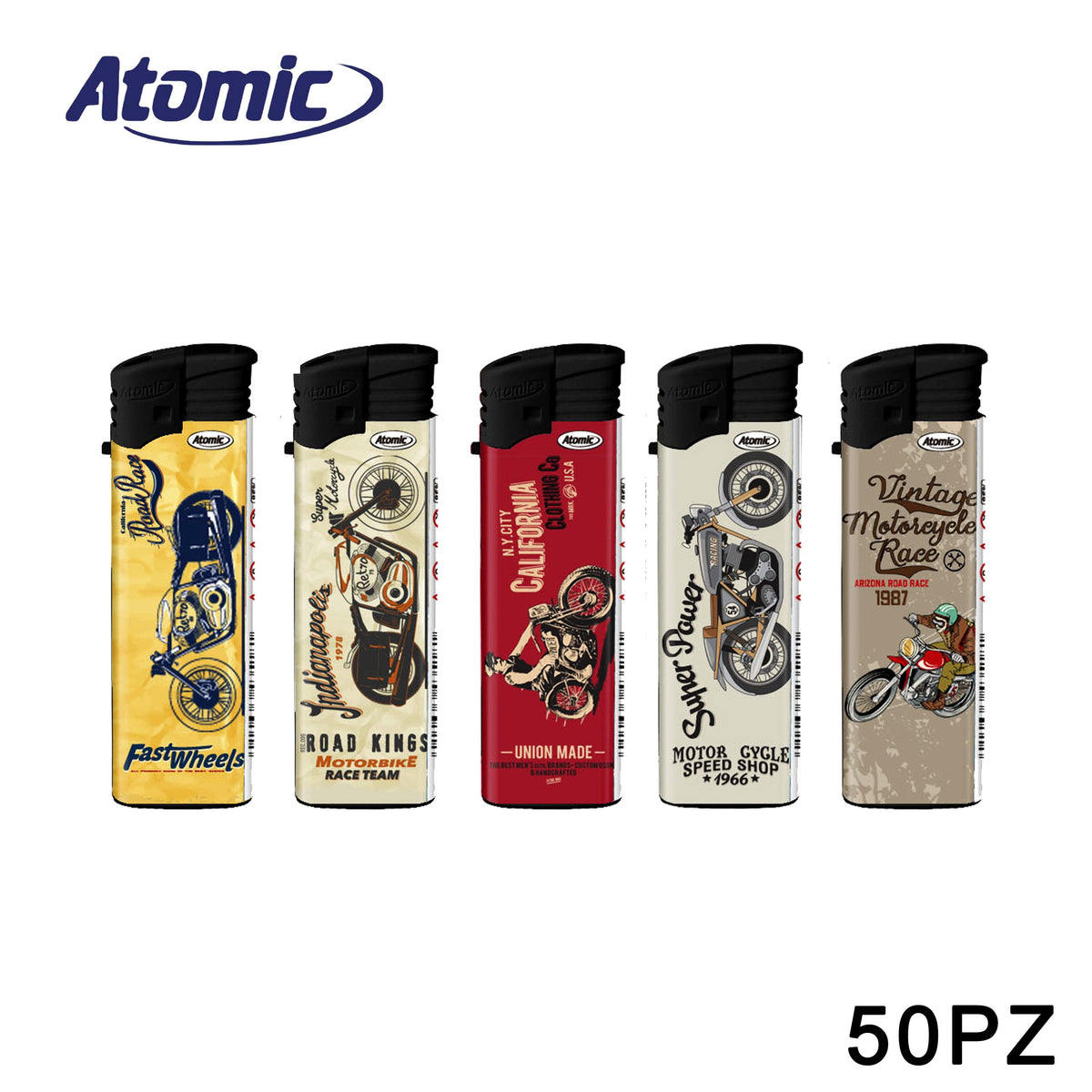 ART.3671152 ATOMIC ACCENDINO F2 RETRO BIKES CONF.50PZ - koseakasa