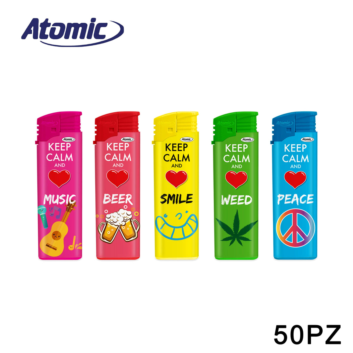 ART.3671165 ATOMIC ACCENDINO KEEP CALM CONF.50PZ - koseakasa