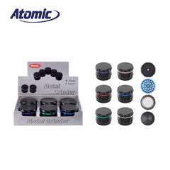 ART.0212519 ATOMIC GRINDER IN METALLO IN METALLO Ø43 MM 4 PARTI 6 COLORI ASS. CONF.6PZ - koseakasa