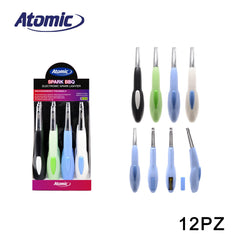 ART.4020802 ATOMIC ACCENDIGAS ELETTRICO CON PILA CONF.12PZ - koseakasa
