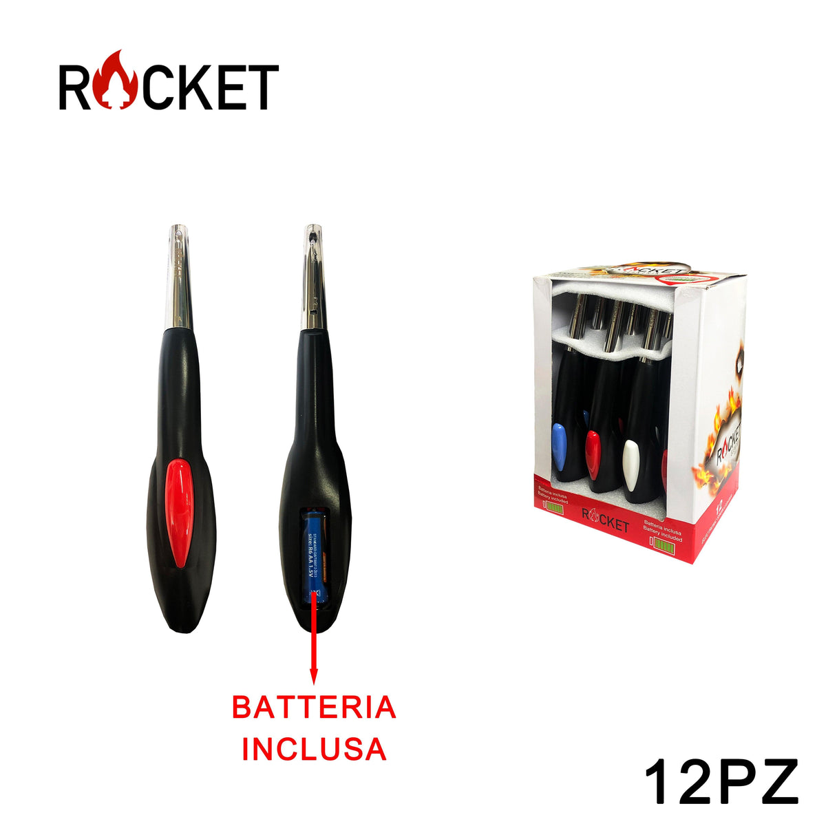 ART.8326400 ROCKET SPARK BBQ ACCENDIGAS 12PZ - koseakasa