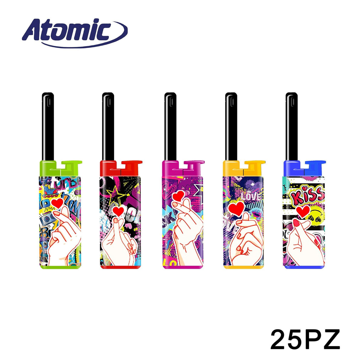 ART.3697104 ATOMIC MINI ACCENDIGAS BBQ JULIA LOVE HANDS CONF.25PZ - koseakasa