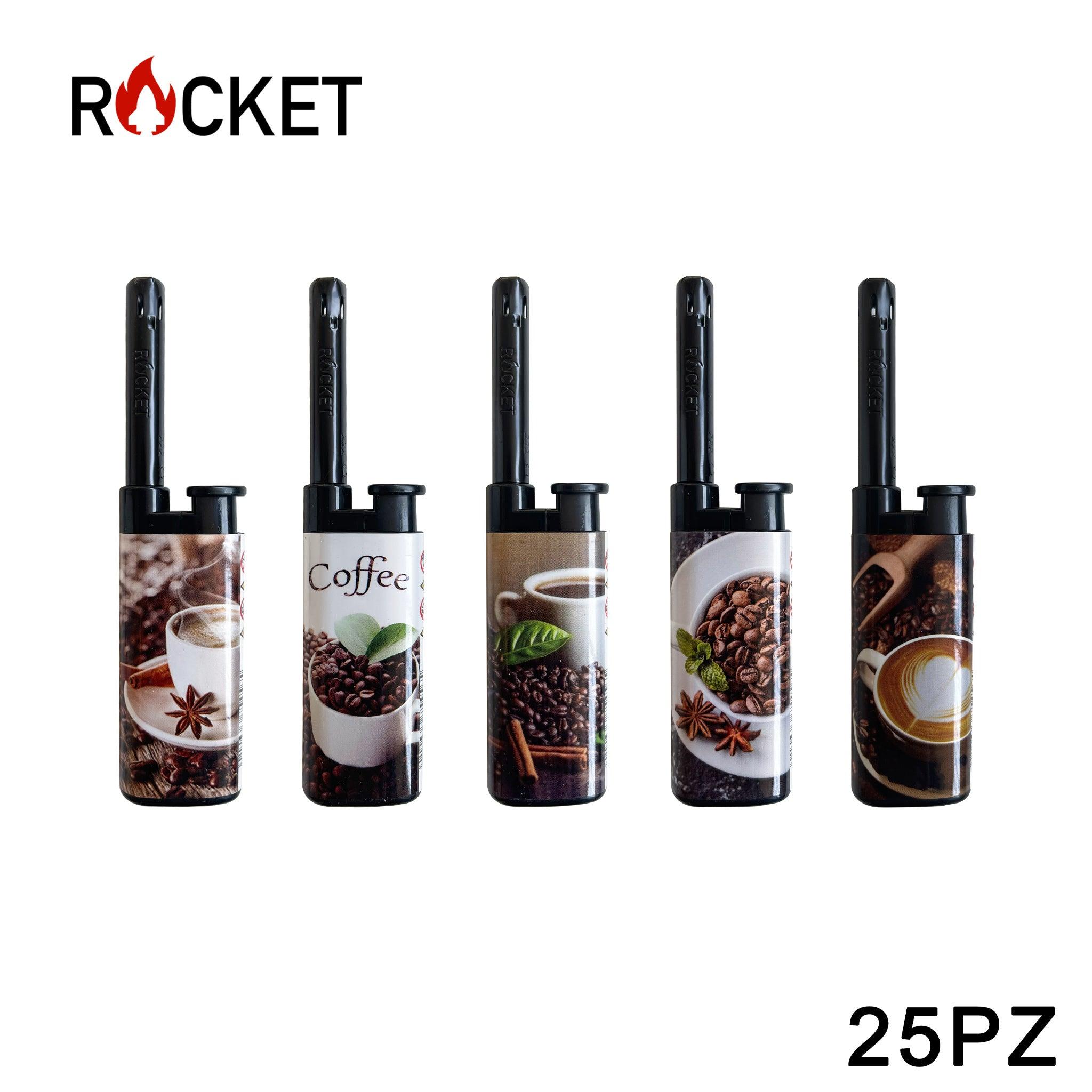 ART.8326222 ROCKET MINI ACCENDIGAS BBQ LIGHTER JULIA SOFTFLAME COFFEE B0244 25PZ - koseakasa