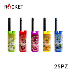 ART.8326224 ROCKET MINI BBQ LIGHTER JULIA SOFTFLAME FRUITS B0273 25PZ - koseakasa