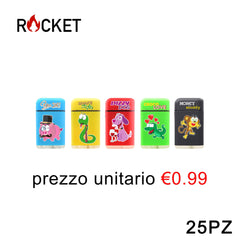 ART.8326318 ROCKET RUBBER ACCENDINO BLU TURBO ANIMALS 25PZ - koseakasa