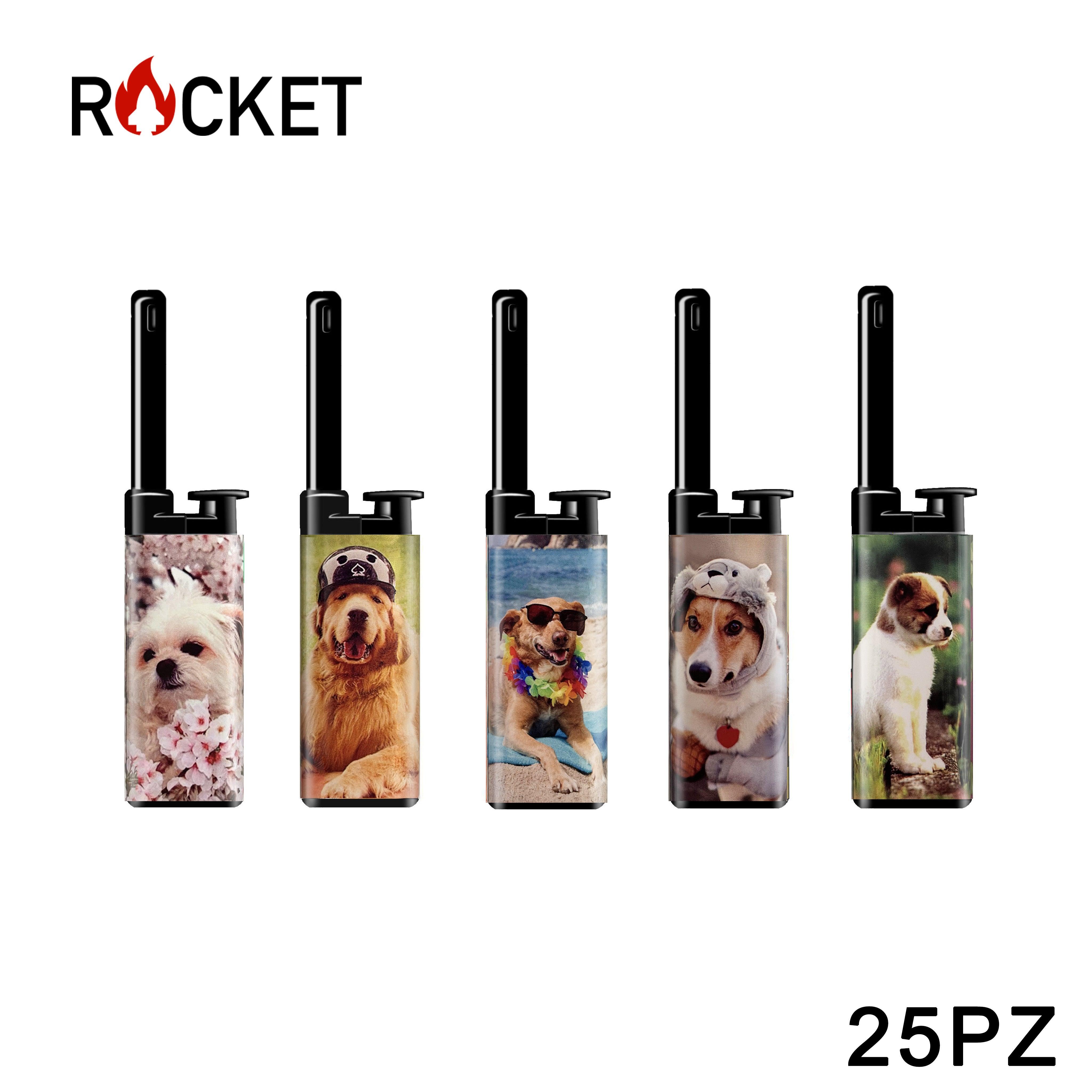 ART.8326242 ROCKET MINI BBQ LIGHTER JULIA SOFTFLAME REFILLABLE DOGS 25PZ - koseakasa
