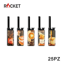 ART.8326244 ROCKET MINI BBQ LIGHTER JULIA SOFTFLAME REFILLABLE COFFEE 25PZ - koseakasa