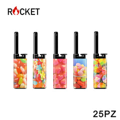 ART.8326245 ROCKET MINI BBQ LIGHTER SOFTFLAME REFILLABLE CANDIES 25PZ - koseakasa