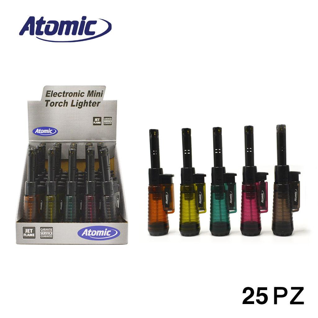 ART.2514210 ATOMIC ACCENDIGAS TURBO FIAMMA BLU  SEMITRANSPARENT ASS. CONF.25PZ - koseakasa