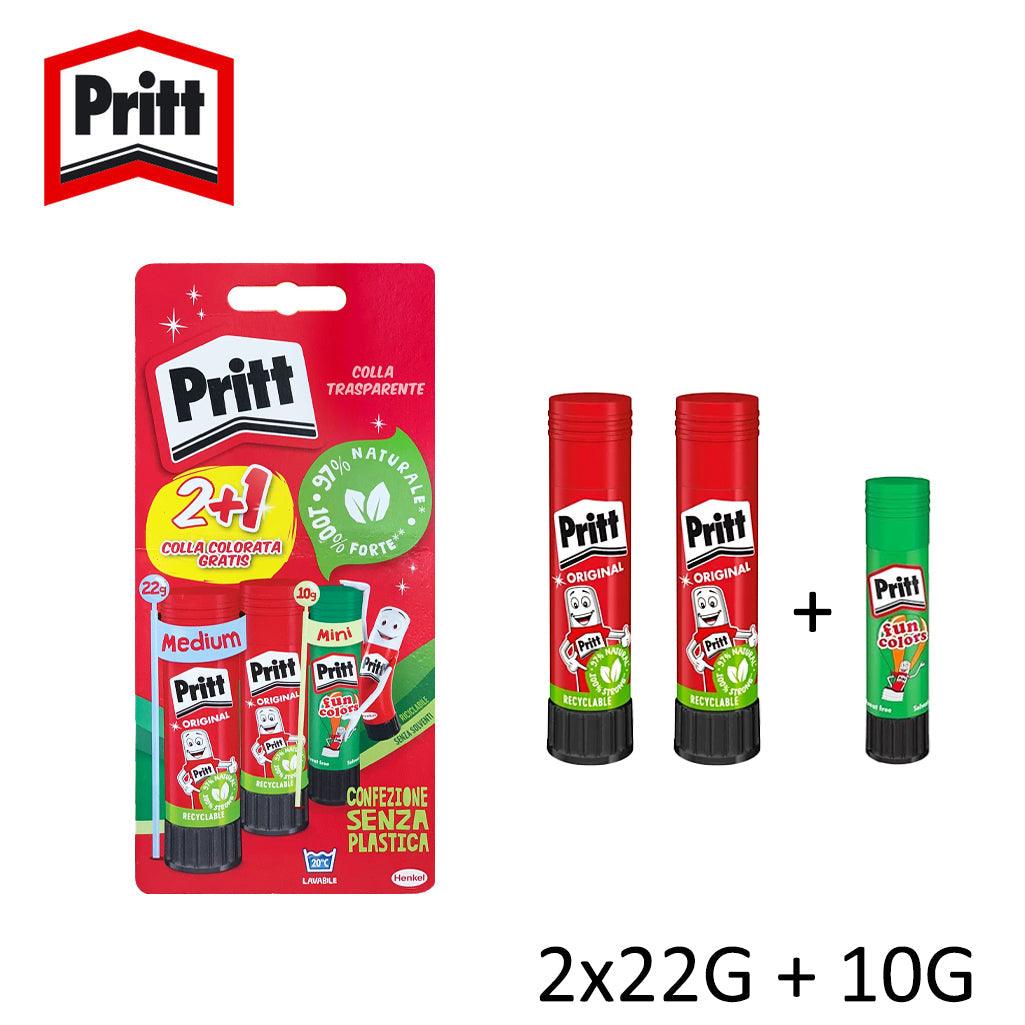 COLLA 2X22GR STICK CON 10GR MINI VERDE STICK ART.2581171 PRITT PZ1 - koseakasa