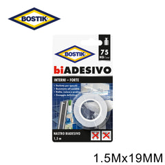 BIADESIVO INTERNI 19MMX1.5MT  BOSTIK ART.D3161 65666 BL1 - koseakasa