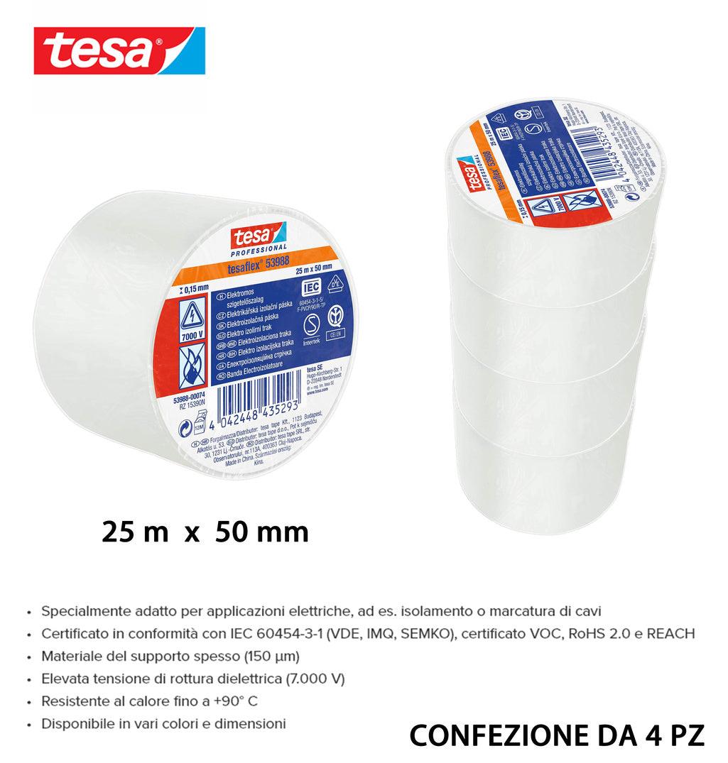TESA NASTRO ISOLANTE IMQ 25MX50MM BIANCO 4PZ - koseakasa