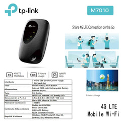 ROUTER 4G 150MB LTE PORTATILE TP-LINK ART.M7010 1PZ - koseakasa