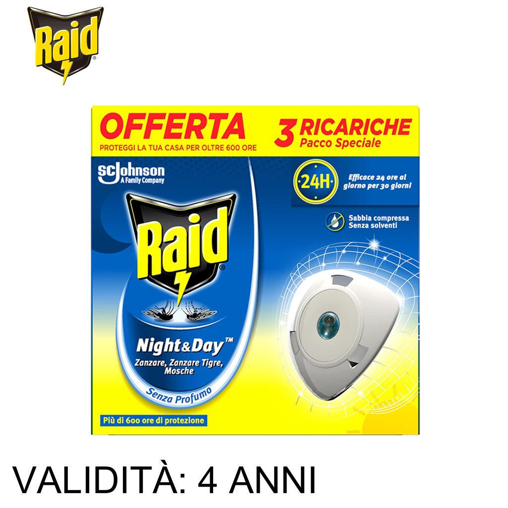 RAID NIGHT E DAY ZANZARE RIC TRIPLA 3EA ART.320053 12PZ - koseakasa