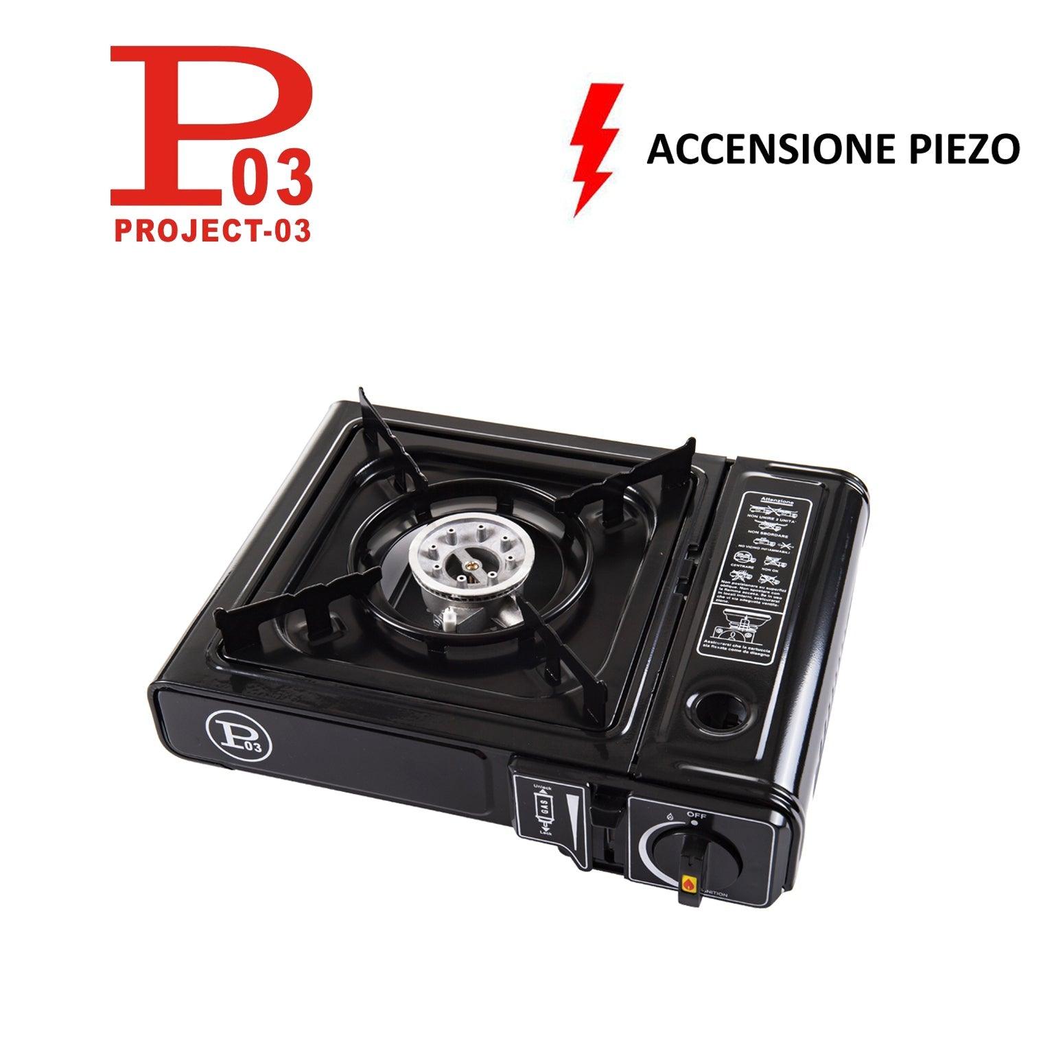 FORNELLO PIEZO METALLO CON VALIGETTA ART.COOK150 PZ1 - koseakasa