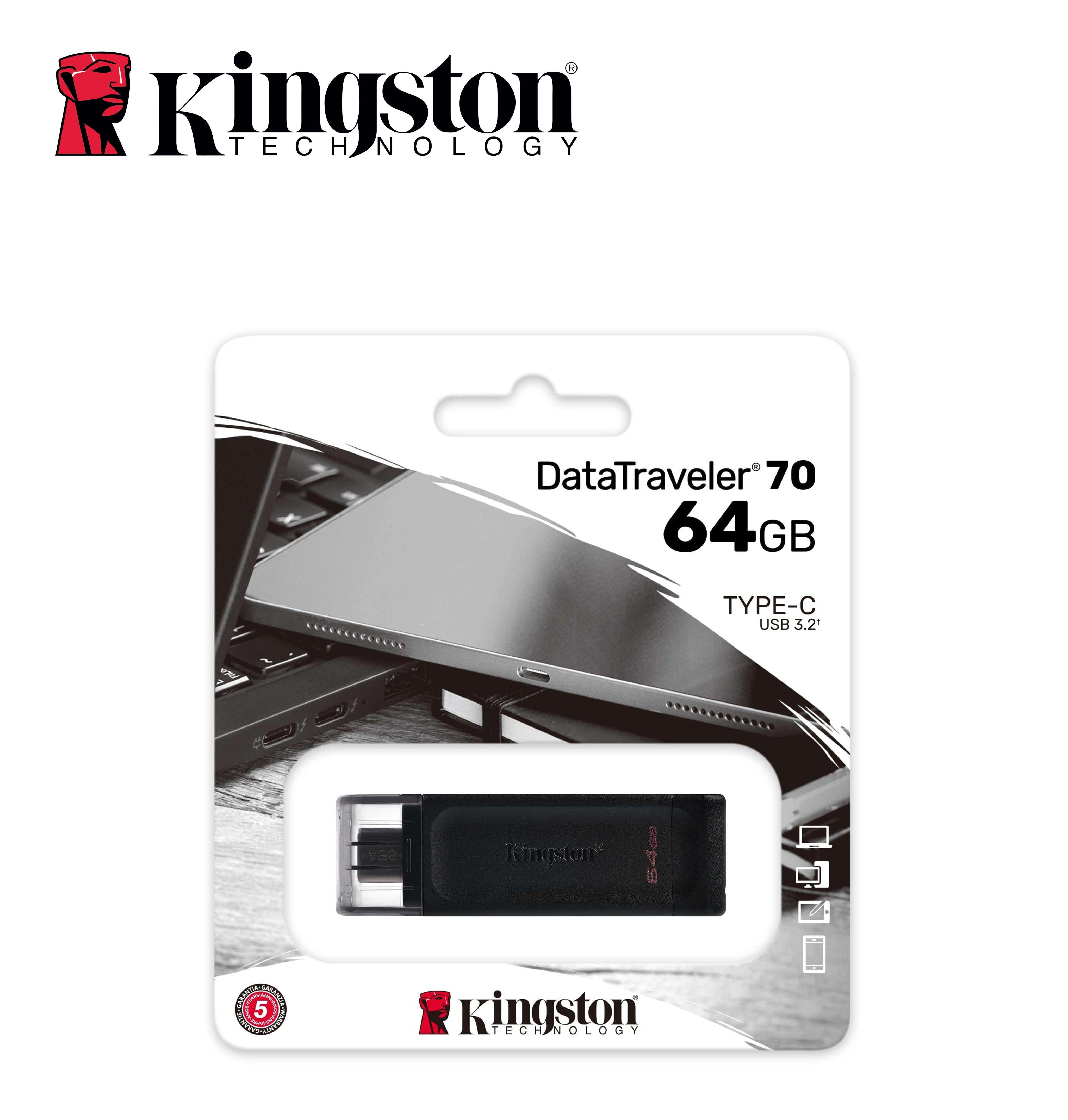 USB 64GB TYPE-C 3.2 DT70 KINGSTON BL1 - koseakasa