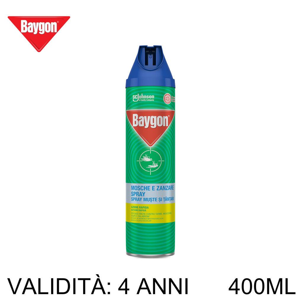 BAYGON MOSCHE E ZANZARE SPRAY 400ML ART.356448 12PZ - koseakasa