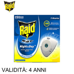 RAID NIGHT E DAY ZANZARE RIC SINGOLA 1EA ART.320032 12PZ - koseakasa
