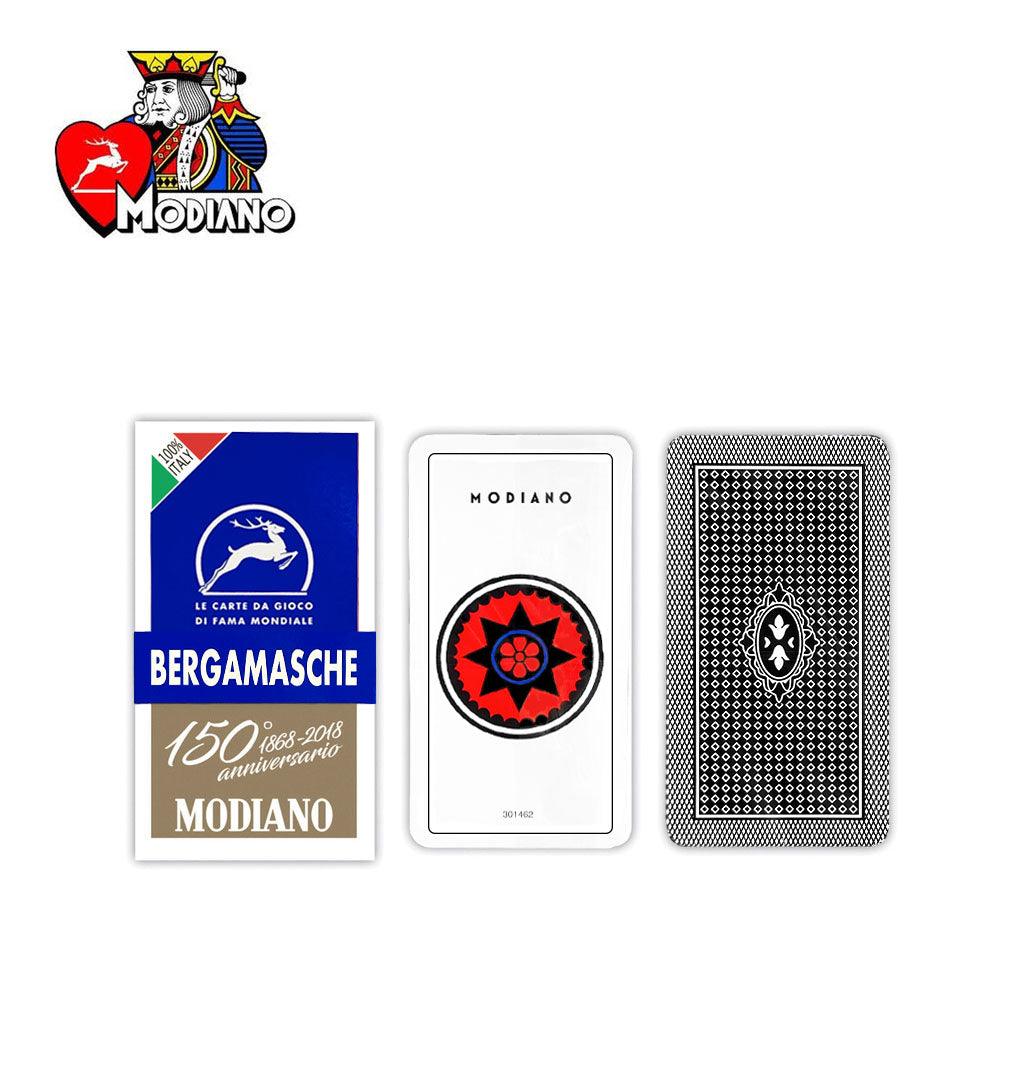 BERGAMASCHE 150 BLU CARTE DA GIOCO MODIANO ART.300072 PZ1 - koseakasa