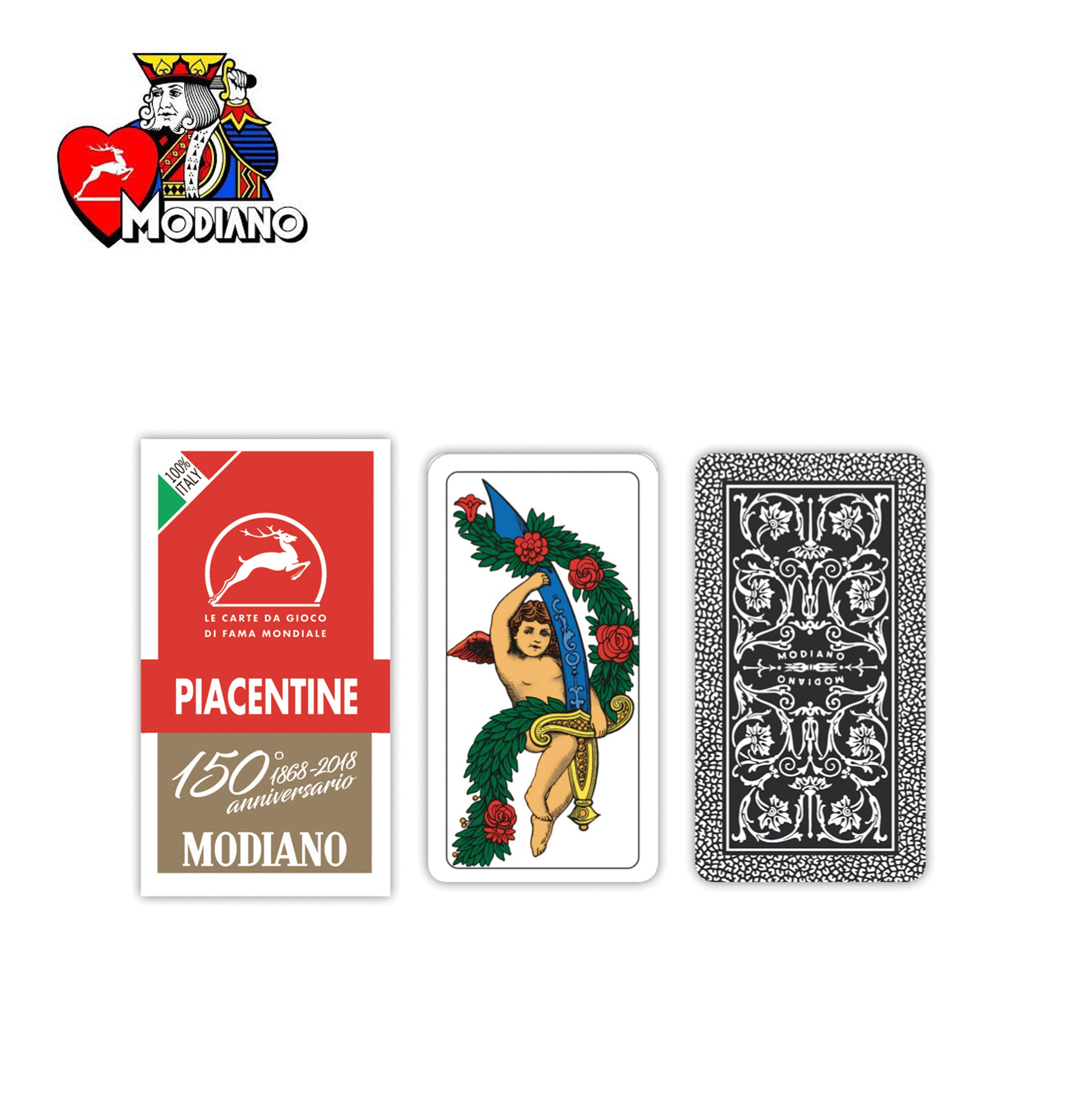 PIACENTINE EXTRA ROSSE CARTE DA GIOCO MODIANO ART.300084 PZ1 - koseakasa