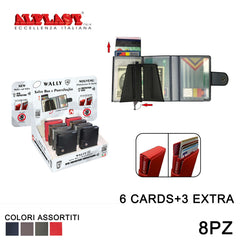 PORTAFOGLIO/PORTACARD 8PZ WALLY CARBON ALPLAST ART.1030SC APZ1 - koseakasa