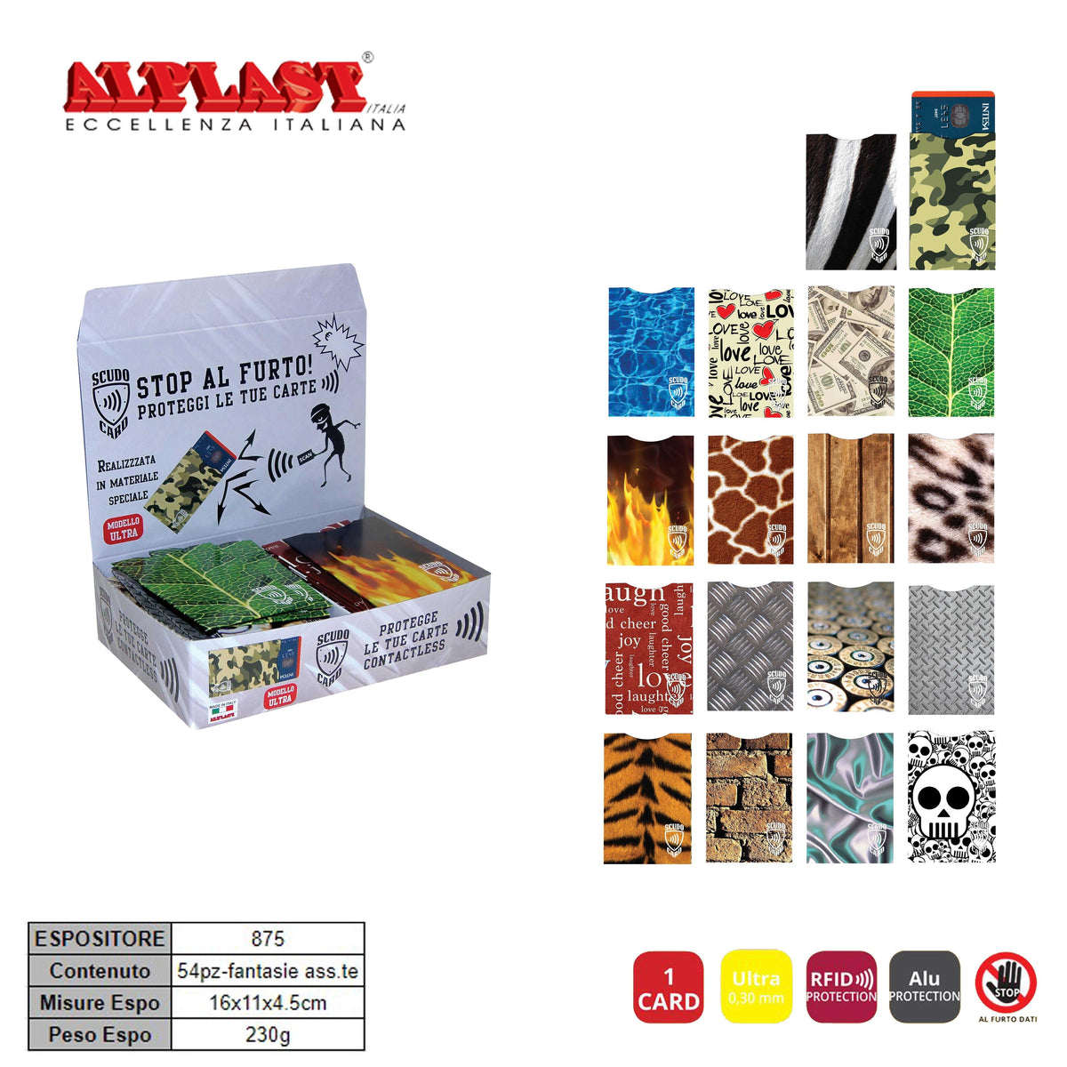 SCUDOCARD 54PZ DECOR ALPLAST ART.875 PZ1 - koseakasa