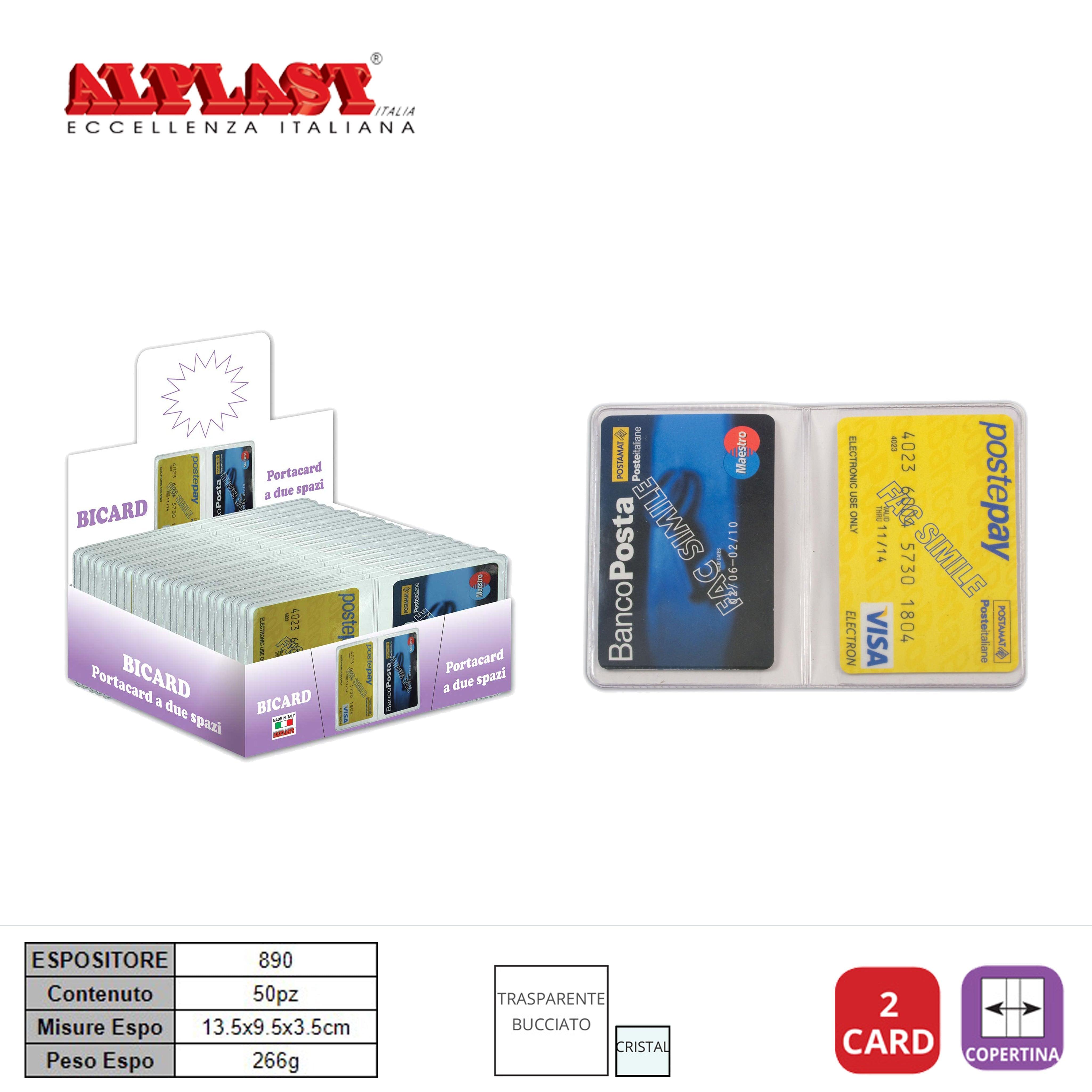 PORTA CARD 50PZ ALPLAST ART.890 PZ1 - koseakasa