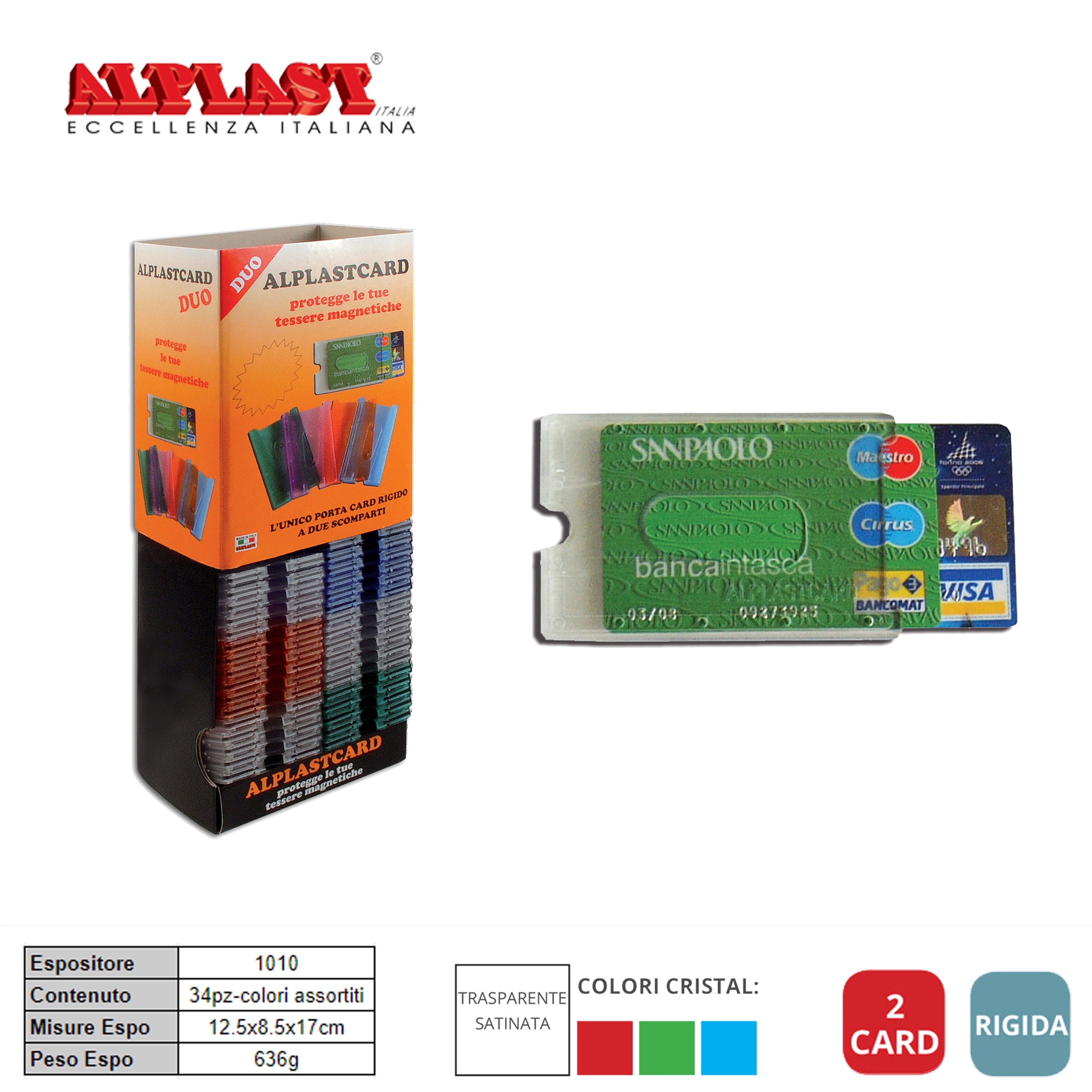 PORTA CARD DUO 34PZ COLOR.ASS. ALPLAST ART.1010 PZ1 - koseakasa