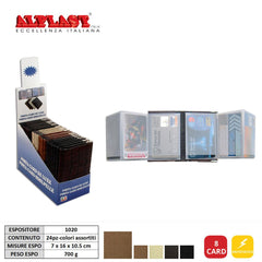 PORTA CARD 24PZ SIMILPELLE 8PS ALPLAST ART.1020 PZ1 - koseakasa