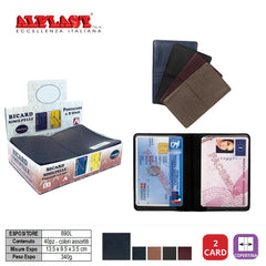 PORTA CARD DUO 40PZ COLORI SCURI ALPLAST ART.890L PZ1 - koseakasa
