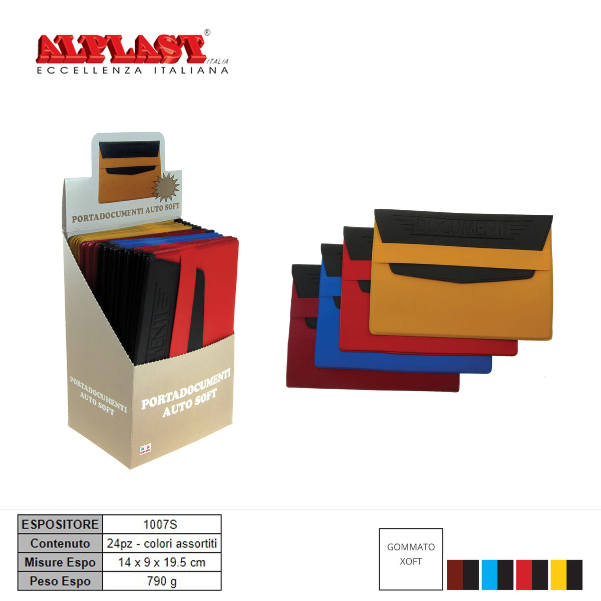 PORTA DOCUMENTI AUTO 24PZ ALPLAST ART.1007/S PZ1 - koseakasa