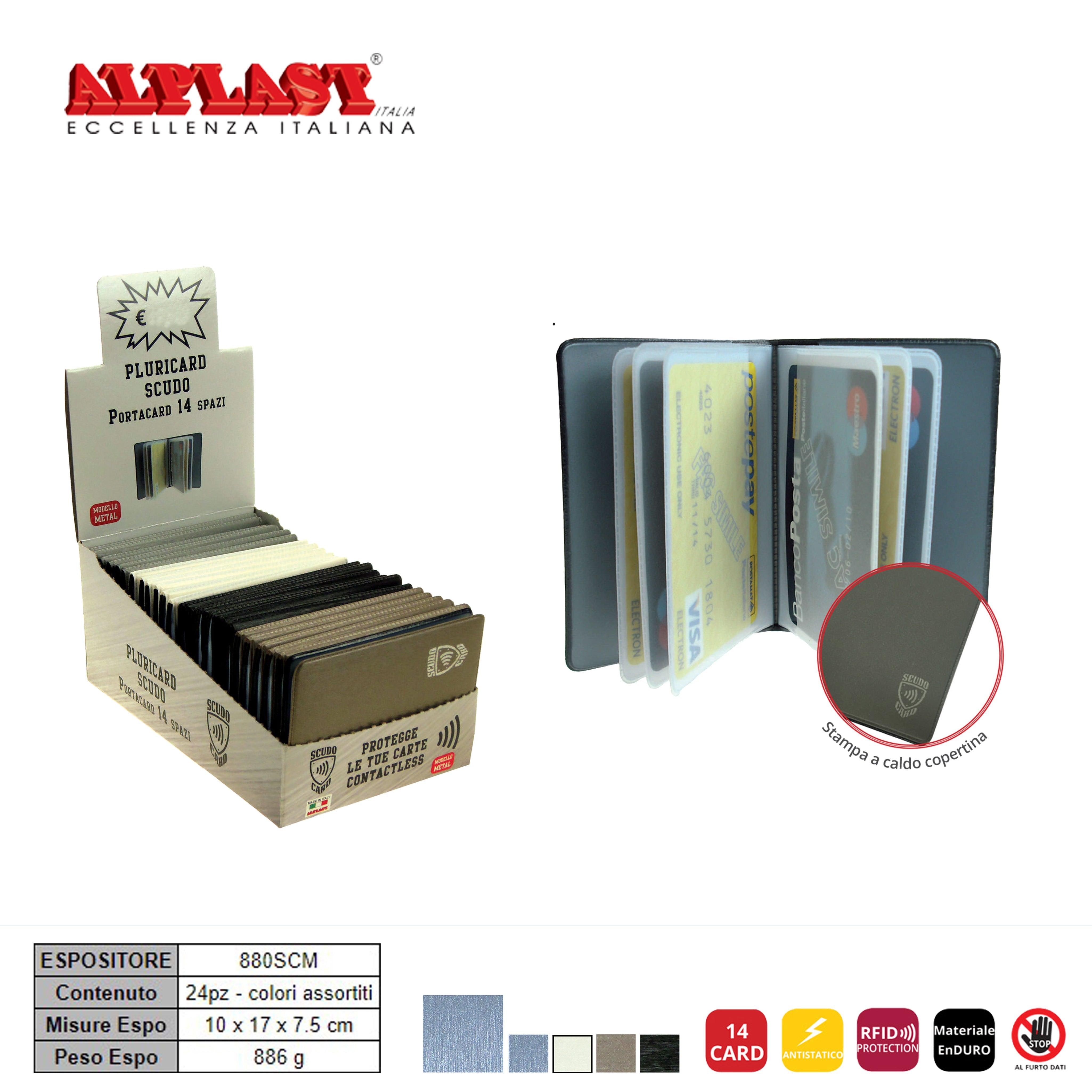 PORTA CARD SCUDO 24PZ ALPLAST ART.880SCM PZ1 - koseakasa
